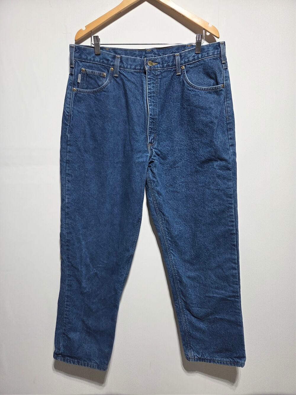 Carhartt 2003 Men's Fleece Lined Jeans 38X32 Vintage Western Workwear